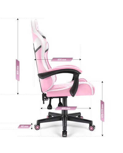 Комп'ютерне крісло Hell's Chair HC-1004 PINK
