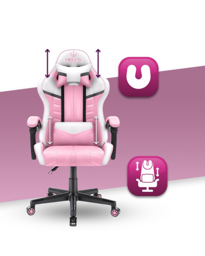 Комп'ютерне крісло Hell's Chair HC-1004 PINK