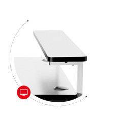 Комп'ютерний стіл HUZARO HERO 5.0 WHITE
