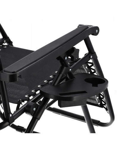 Шезлонг JUMI Relax Black до 130 кг.!