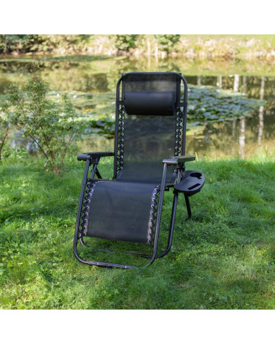 Шезлонг JUMI Relax Black до 130 кг.!