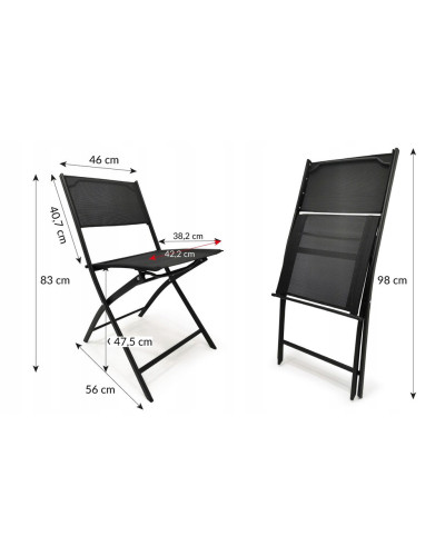 Комплект меблів Kontrast TASOS Black