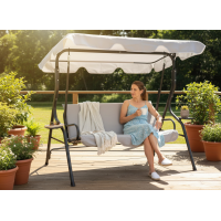 Садова гойдалка GardenLine VIP 170*110*153см Grey