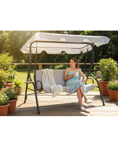 Садова гойдалка GardenLine VIP 170*110*153см Grey