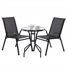 Комплект садових меблів GardenLine Majorka-2 Black