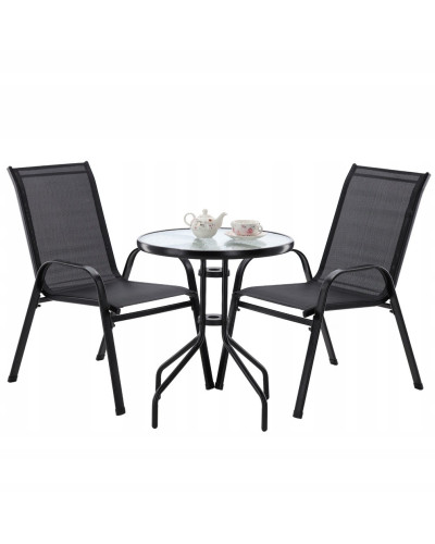 Комплект садових меблів GardenLine Majorka-2 Black