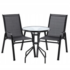 Комплект садових меблів GardenLine Majorka-2 Black