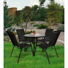 Комплект садових меблів GardenLine Majorka-4 Black