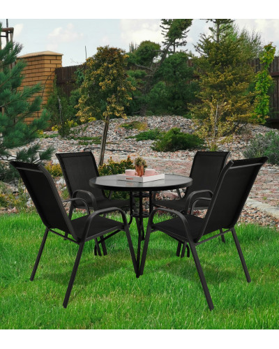 Комплект садових меблів GardenLine Majorka-4 Black