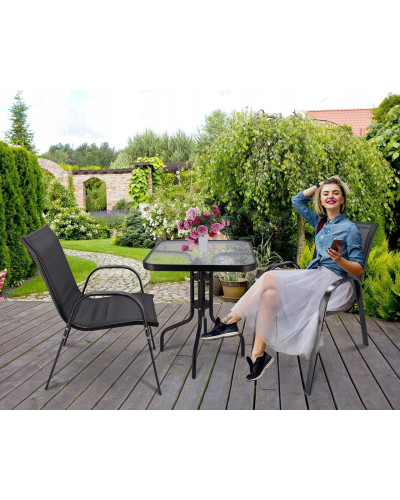 Комплект садових меблів GardenLine Majorka Black