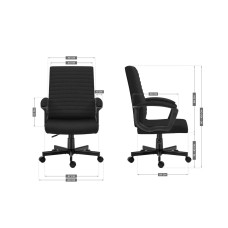 Крісло офісне Mark Adler Boss 2.5 Black