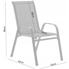 Крісло садове GardenLine Majorka Black