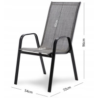 Крісло садове GardenLine Majorka Grey