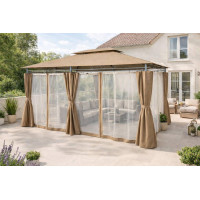 Павільйон садовий GardenLine TOTEM BEIGE з москітною сіткою