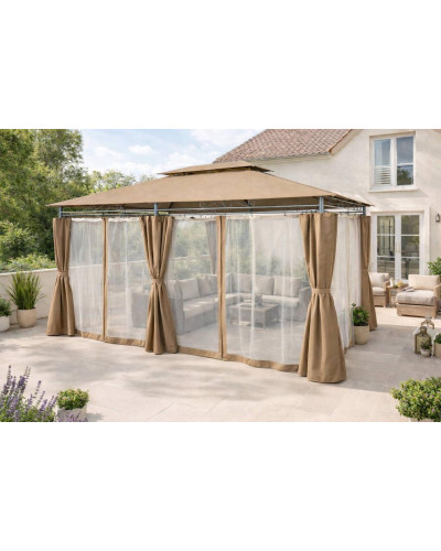 Павільйон садовий GardenLine TOTEM BEIGE з москітною сіткою