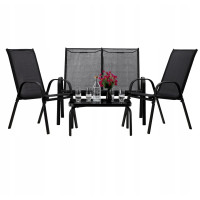 Комплект садових меблів GardenLine SOFA Black