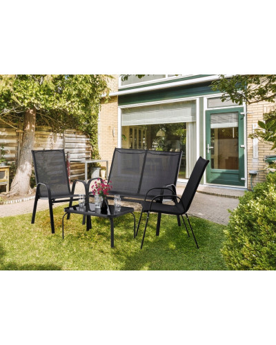 Комплект садових меблів GardenLine SOFA Black