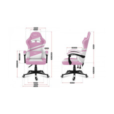 Комп'ютерне крісло Huzaro Force 4.4 Pink тканина