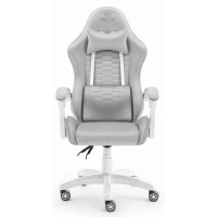 Комп'ютерне крісло Hell's HC-1000 Grey White (тканина)