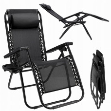 Комплект шезлонгів JUMI Relax Black - 2 шт.