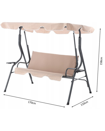 Садова гойдалка GardenLine VIP 170*110*153см Beige