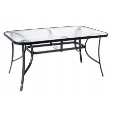 Стіл садовий Kontrast MAJORKA Black 150x90*70 см.