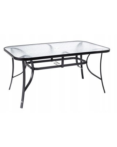 Стіл садовий Kontrast MAJORKA Black 150x90*70 см.