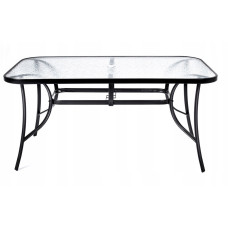 Стіл садовий Kontrast MAJORKA Black 150x90*70 см.
