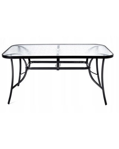Стіл садовий Kontrast MAJORKA Black 150x90*70 см.