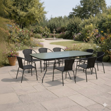 Комплект садових меблів Kontrast Garden-8 Black