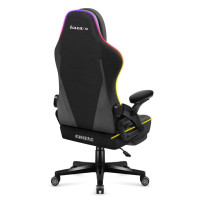 Комп'ютерне крісло Huzaro Force 4.6 Black RGB тканина