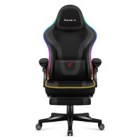 Комп'ютерне крісло Huzaro Force 4.6 Black RGB тканина