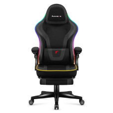 Комп'ютерне крісло Huzaro Force 4.6 Black RGB тканина