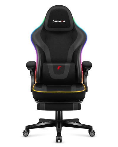 Комп'ютерне крісло Huzaro Force 4.6 Black RGB тканина