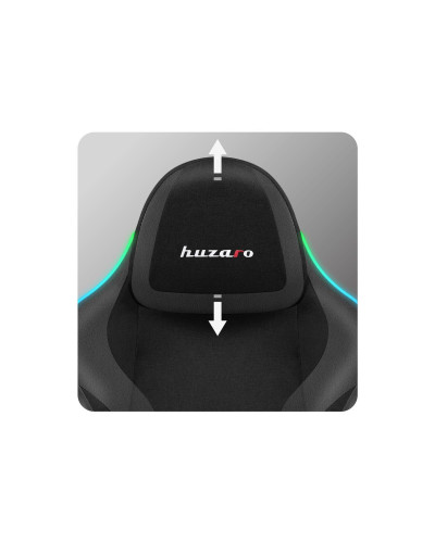 Комп'ютерне крісло Huzaro Force 4.6 Black RGB тканина
