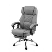 Крісло офісне з масажем Mark Adler Boss 6.0 Grey тканина