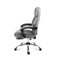 Крісло офісне з масажем Mark Adler Boss 6.0 Grey тканина