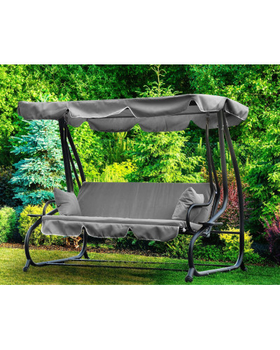 Садова гойдалка GardenLine Venera 210x120x170 см. Grey