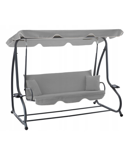 Садова гойдалка GardenLine Venera 210x120x170 см. Grey