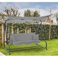 Садова гойдалка GardenLine Venera 210x120x170 см. Grey