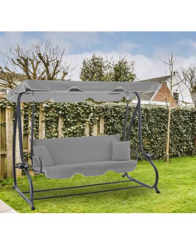 Садова гойдалка GardenLine Venera 210x120x170 см. Grey