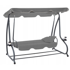 Садова гойдалка GardenLine Venera 210x120x170 см. Grey