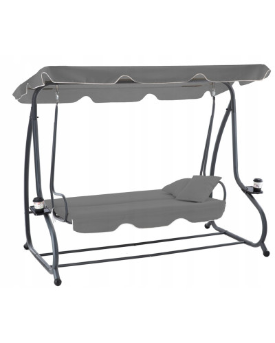 Садова гойдалка GardenLine Venera 210x120x170 см. Grey