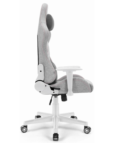 Комп'ютерне крісло Hell's Chair HC-1006 Grey-White тканина