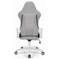 Комп'ютерне крісло Hell's Chair HC-1006 Grey-White тканина