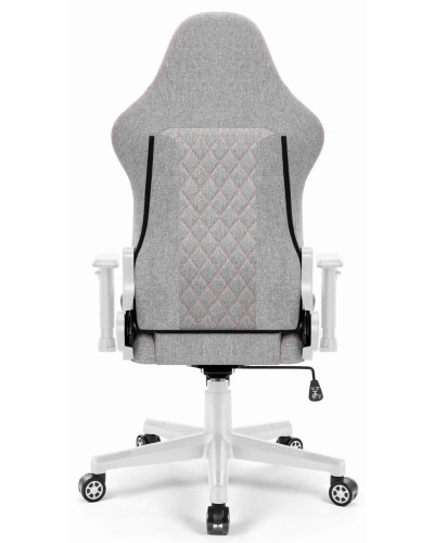 Комп'ютерне крісло Hell's Chair HC-1006 Grey-White тканина