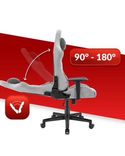 Комп'ютерне крісло Hell's Chair HC-1006 Grey-Black тканина