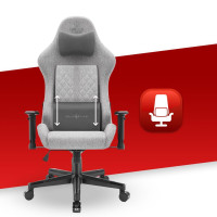 Комп'ютерне крісло Hell's Chair HC-1006 Grey-Black тканина