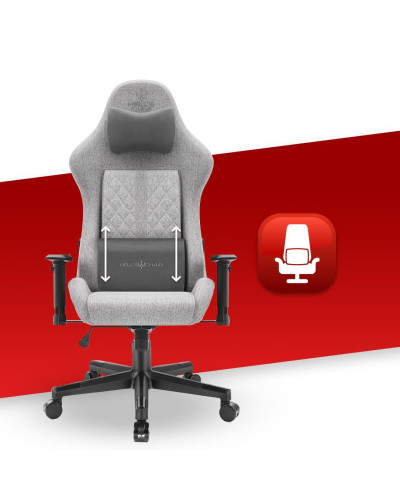Комп'ютерне крісло Hell's Chair HC-1006 Grey-Black тканина