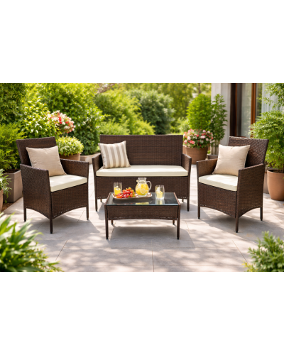 Набір садових меблів GardenLine Reno Brown